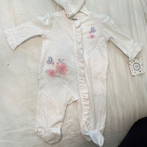 NWT LITTLE ME POLKA DOT ONESIE